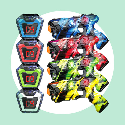 TagLegends laser tag set: 4 blasters and 4 scoring vests